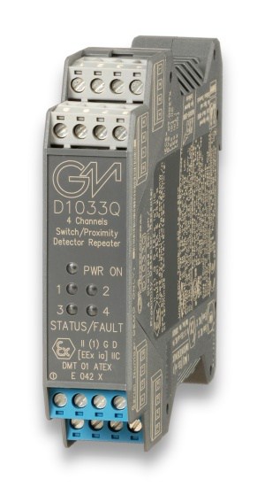 SIL 2 Switch/Proximity Detector Repeater Transistor Output DIN-Rail