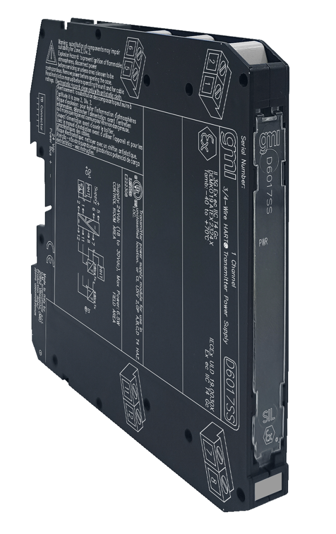 D6017SS – SIL3 3/4-Wire HART® Transmitter Power Supply