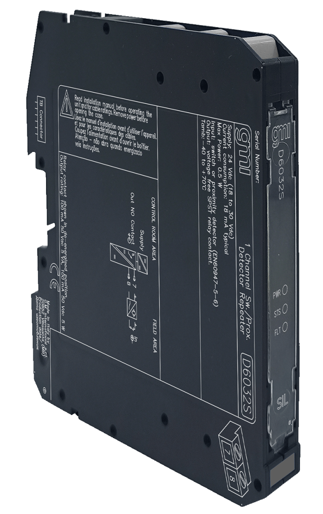 D6032S – SIL3 Switch/Proximity Relay-Out Repeater