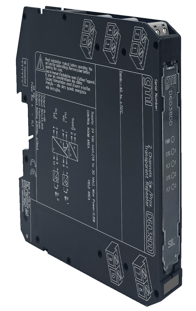 D6038DD – SIL3 Line-Fault Transp. Switch/Prox. Repeater